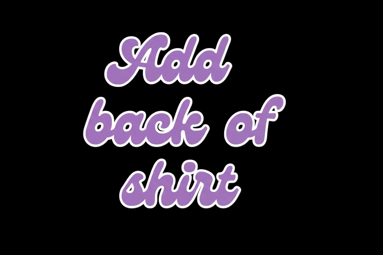 Add back of shirt